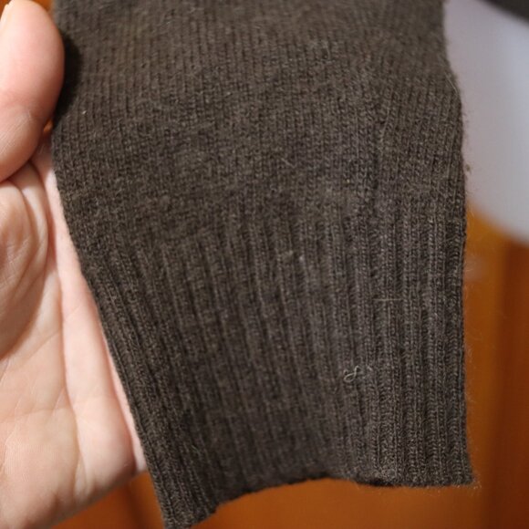 J.Crew Brown Groovy Retro Daisy Knit Cardigan Sweater Medium - Picture 10 of 15